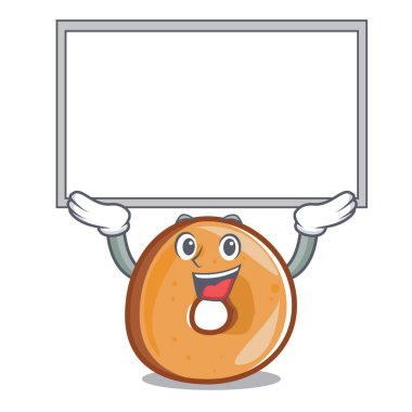 Yönetim Kurulu simit karakter karikatür tarzı vektör çizim