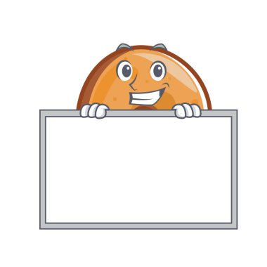 Yönetim Kurulu simit karakter karikatür tarzı vektör çizim ile sırıtarak