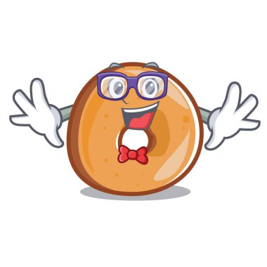 Geek simit karakter karikatür tarzı vektör çizim