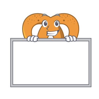 Tahta çubuk kraker karakter karikatür tarzı vektör çizim ile sırıtarak