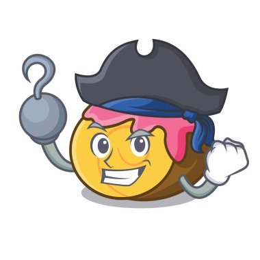 Korsan İsviçre rulo karakter karikatür vektör çizim