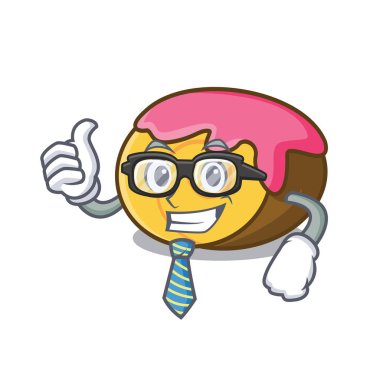 İşadamı İsviçre rulo karakter karikatür vektör çizim