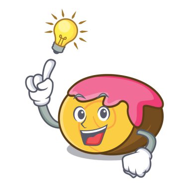 Bir fikir İsviçre rulo maskot karikatür vektör çizim var