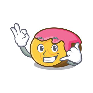 Beni İsviçre rulo maskot karikatür vektör çizim ara