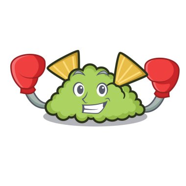 Boks guacamole karakter karikatür tarzı vektör çizim