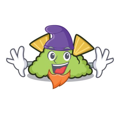 Elf guacamole karakter karikatür tarzı vektör çizim