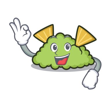 Guacamole karakter karikatür tarzı vektör çizim Tamam