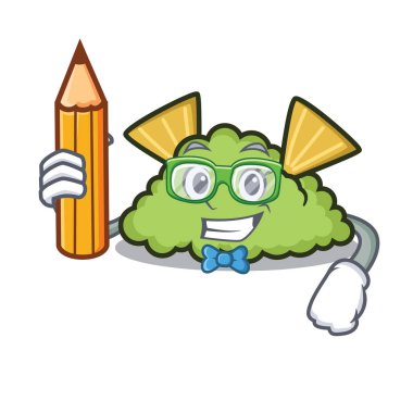 Öğrenci guacamole karakter karikatür tarzı vektör çizim