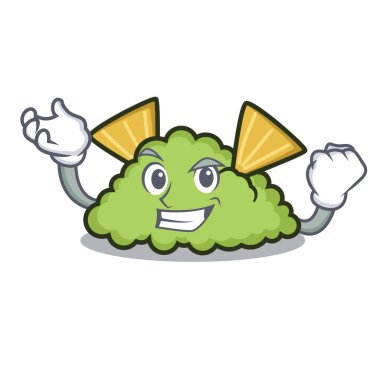 Başarılı guacamole karakter karikatür tarzı vektör çizim