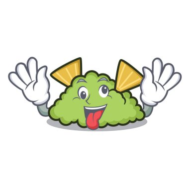 Deli guacamole maskot karikatür tarzı vektör çizim