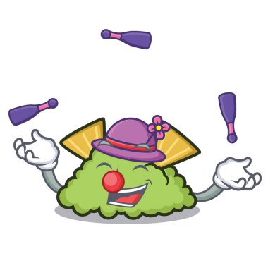 Hokkabazlık guacamole maskot karikatür tarzı vektör çizim