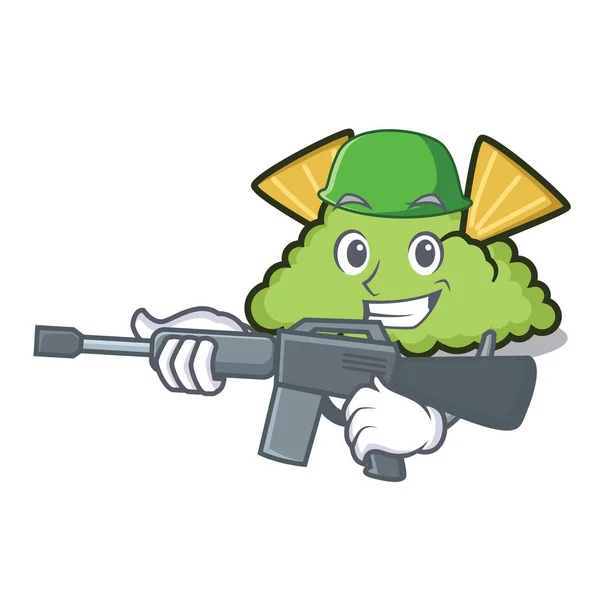 Guacamole Armée Personnage Dessin Animé Style Illustration Vectorielle — Image vectorielle