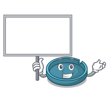 Yönetim Kurulu kül tablası karakter karikatür tarzı vektör çizim getirmek