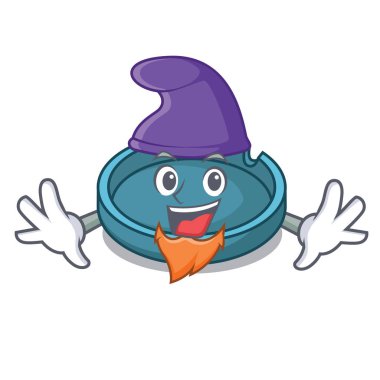 Elf kül tablası karakter karikatür tarzı vektör çizim