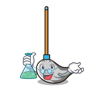 Profesör paspas karakter karikatür tarzı vektör çizim