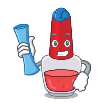 Mimar oje karakter karikatür vektör çizim