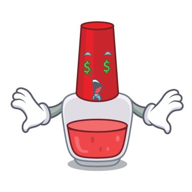 Para göz oje maskot karikatür vektör çizim