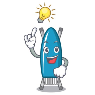 Bir fikir demir kurulu maskot karikatür vektör çizim var