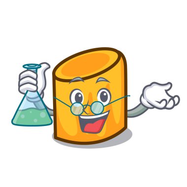 Profesör rigatoni karakter karikatür tarzı vektör çizim