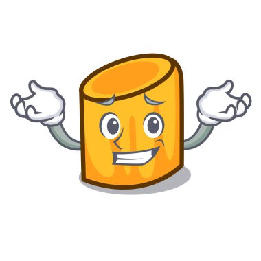 Sırıtan rigatoni karakter karikatür tarzı vektör çizim