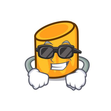 Süper cool rigatoni karakter karikatür tarzı vektör çizim