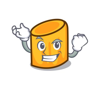 Başarılı rigatoni karakter karikatür tarzı vektör çizim