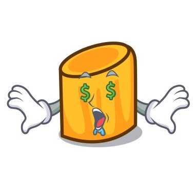 Para göz rigatoni maskot karikatür tarzı vektör çizim