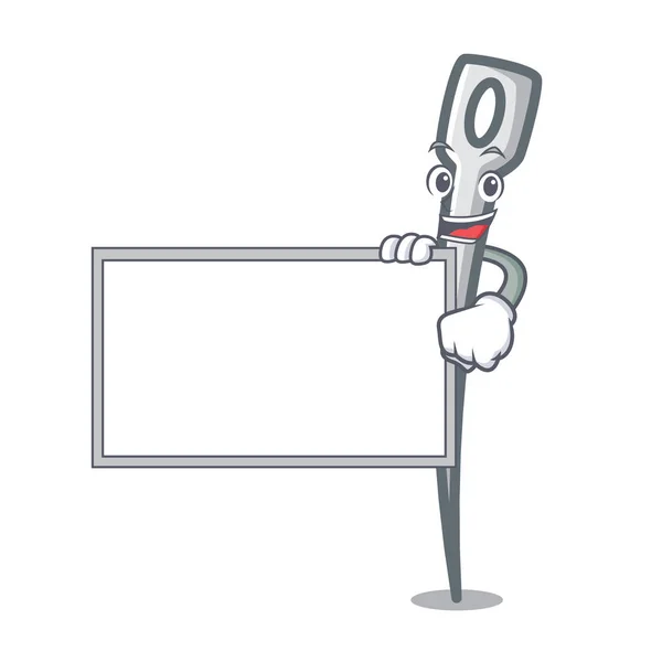 Deska Jehly Charakter Kreslený Styl Vektorové Ilustrace — Stockový vektor