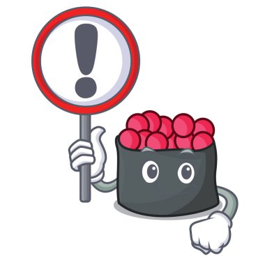 İşaret ikura karakter karikatür tarzı vektör çizim ile