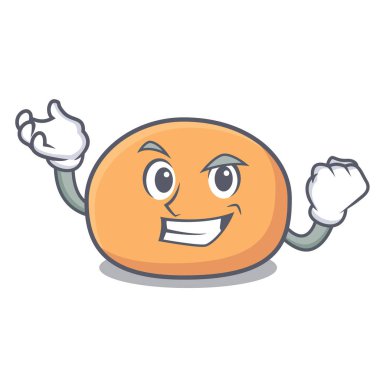 Başarılı mochi karakter karikatür tarzı vektör çizim