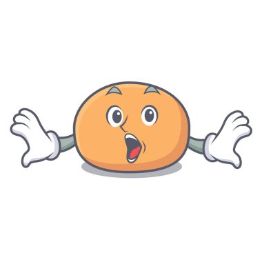 Sürpriz mochi maskot karikatür tarzı vektör çizim