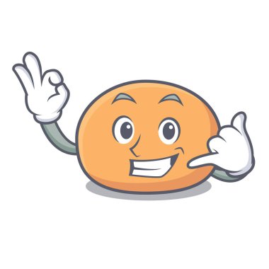 Bana mochi maskot karikatür tarzı vektör çizim de