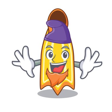 Elf yüzmek fin karakter karikatür vektör çizim