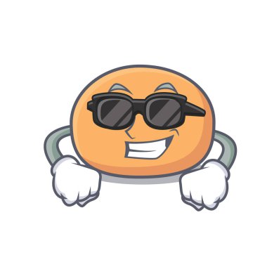 Süper cool mochi karakter karikatür tarzı vektör çizim