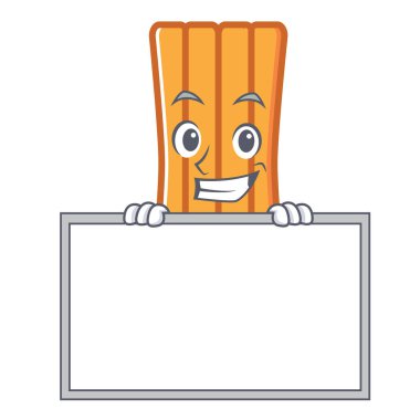 Yönetim Kurulu hava yatağı karakter karikatür vektör çizim ile sırıtarak