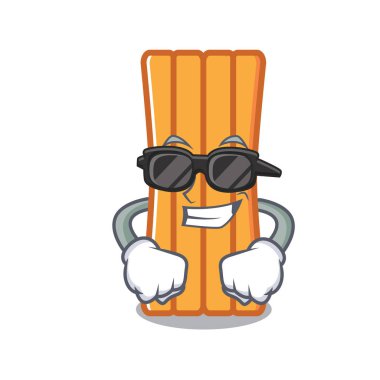 Süper serin hava yatağı karakter karikatür vektör çizim