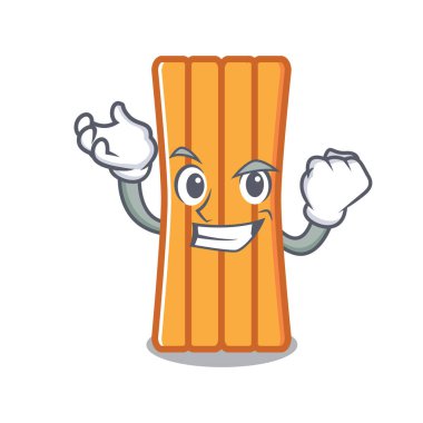 Başarılı hava yatağı karakter karikatür vektör çizim