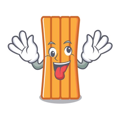 Çılgın hava yatağı maskot karikatür vektör çizim