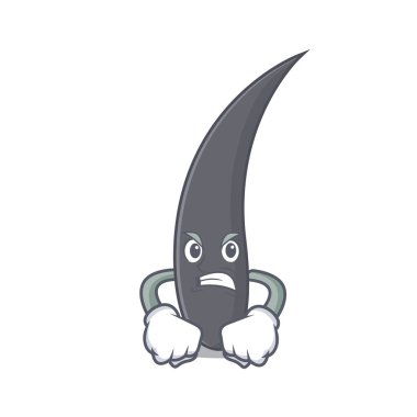 Kızgın saç maskot karikatür tarzı vektör çizim