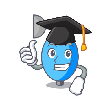 Mezuniyet ambu torbası karakter karikatür vektör çizim