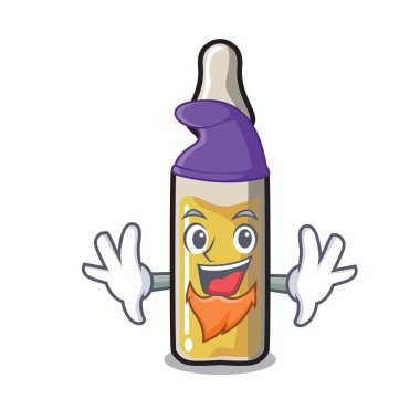 Elf ampül karakter karikatür tarzı vektör çizim