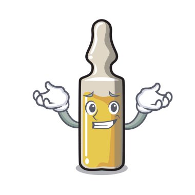 Sırıtan ampül karakter karikatür tarzı vektör çizim