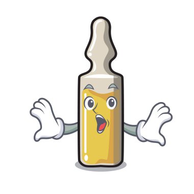 Sürpriz ampül maskot karikatür tarzı vektör çizim