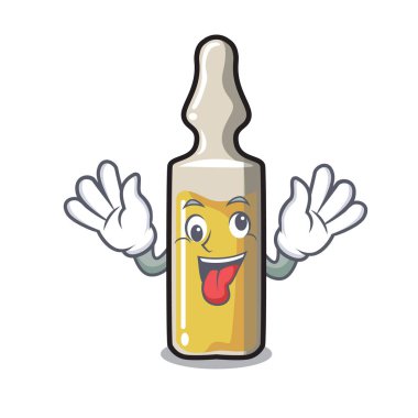 Deli ampül maskot karikatür tarzı vektör çizim