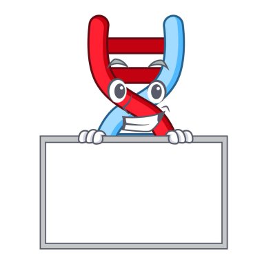 Yönetim Kurulu dna molekülü karakter karikatür vektör çizim ile sırıtarak