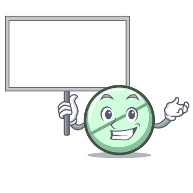 Yönetim Kurulu ilaç tablet karakter karikatür vektör çizim getirmek