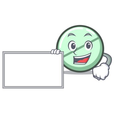 Yönetim Kurulu ilaç tablet karakter karikatür vektör çizim ile