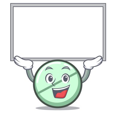 Yönetim Kurulu ilaç tablet karakter karikatür vektör çizim