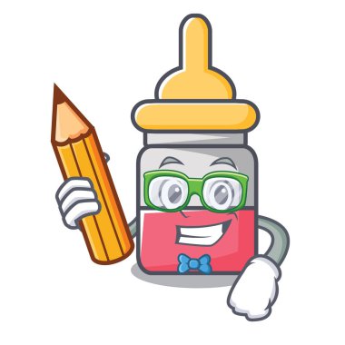 Öğrenci nassal damla karakter karikatür vektör çizim