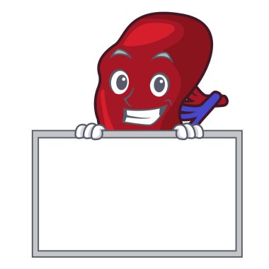 Yönetim Kurulu dalak karakter karikatür tarzı vektör çizim ile sırıtarak